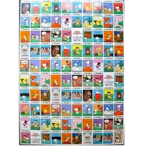Peanuts Uncut Trading Card Sheet